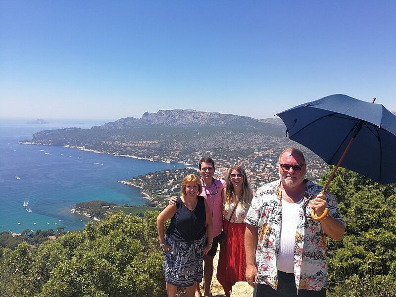 Cassis Provence group 4 people